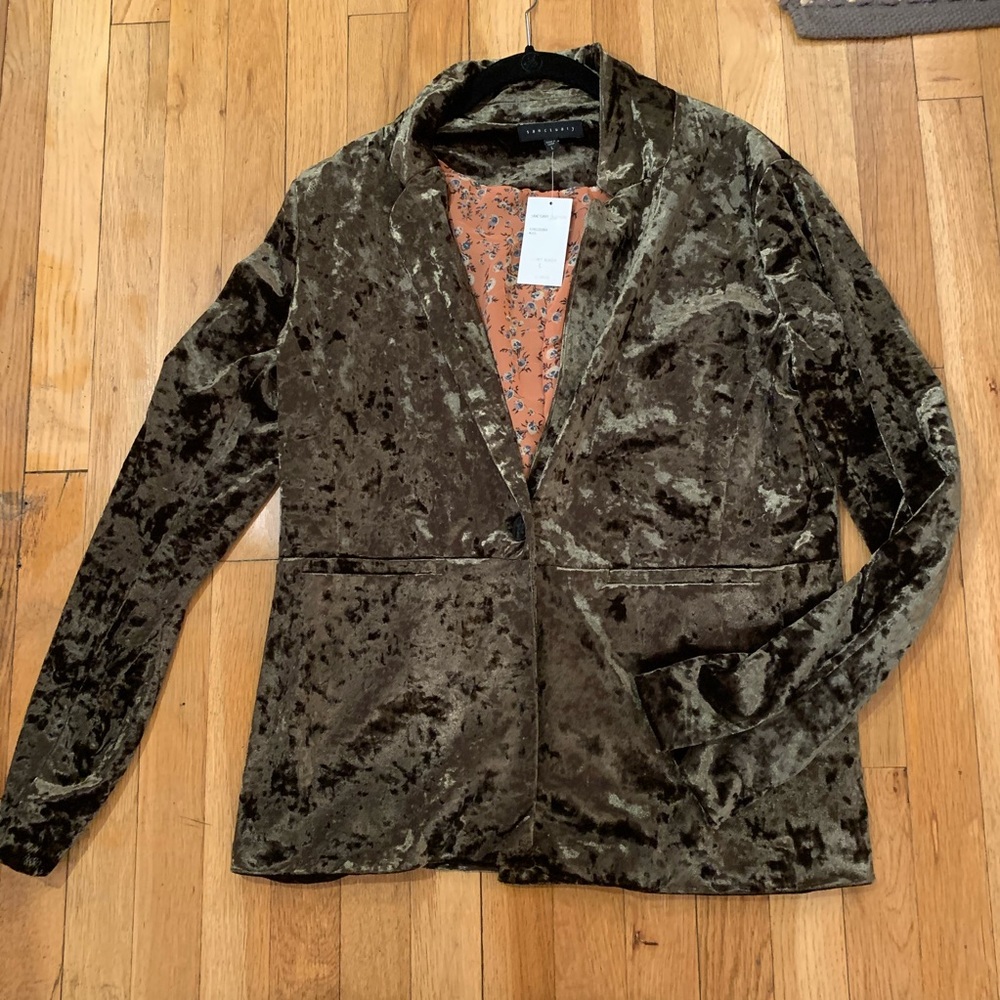 Sanctuary Crushed Velvet Blazer NWT